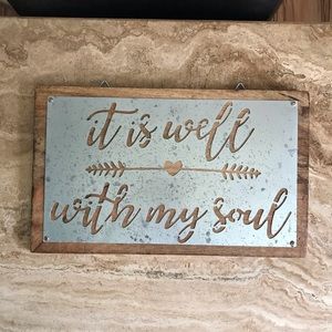It is Well- Wooden Wall Plaque